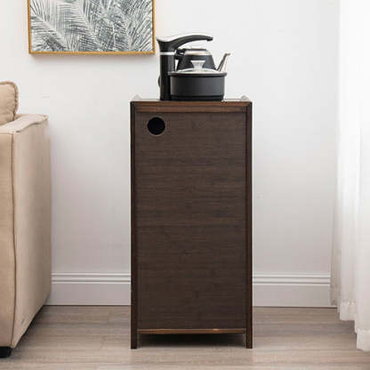 Minimalist Bamboo Acrylic Side Table 1-Drawer