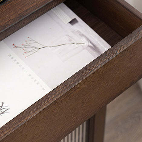 Minimalist Bamboo Acrylic Side Table 1-Drawer