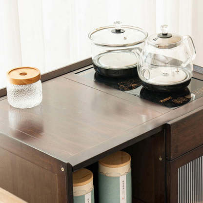 Minimalist Bamboo Acrylic Side Table 1-Drawer