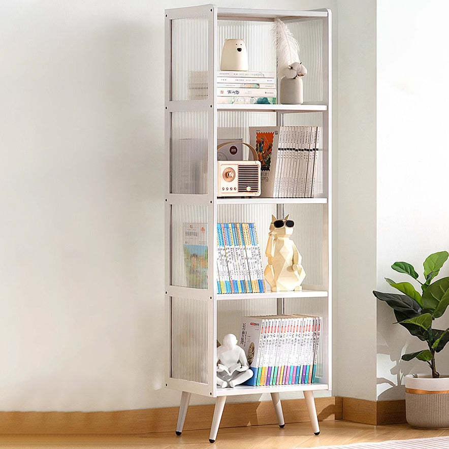 Minimalist Bamboo Acrylic 3/4/5-Tier Cylindrical End Table