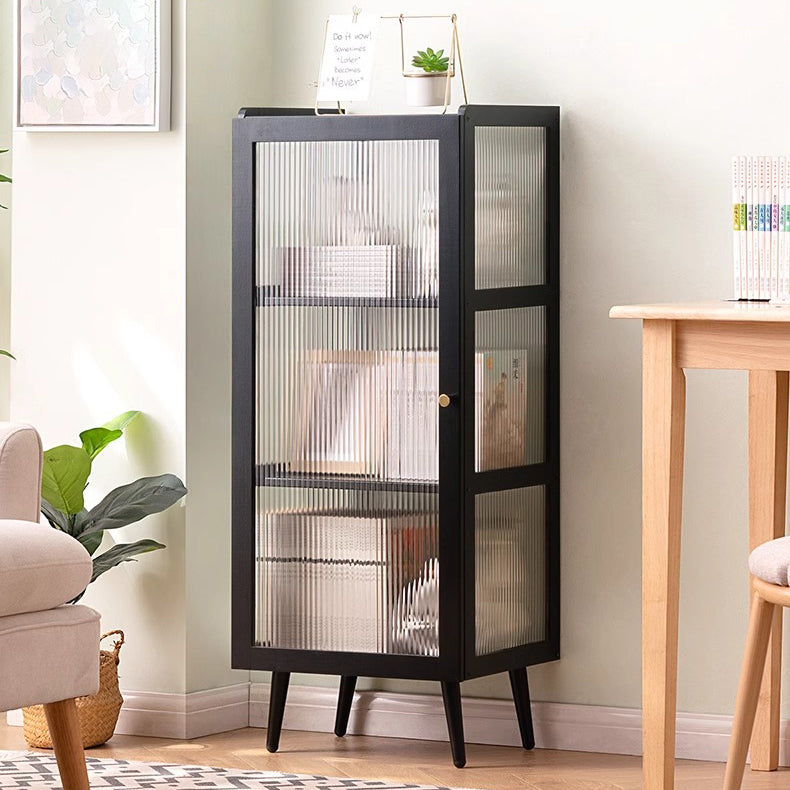 Minimalist Bamboo Acrylic 3/4/5-Tier Cylindrical End Table