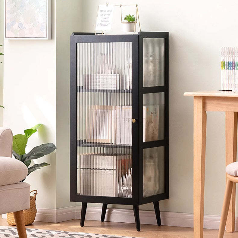 Minimalist Bamboo Acrylic 3/4/5-Tier Cylindrical End Table