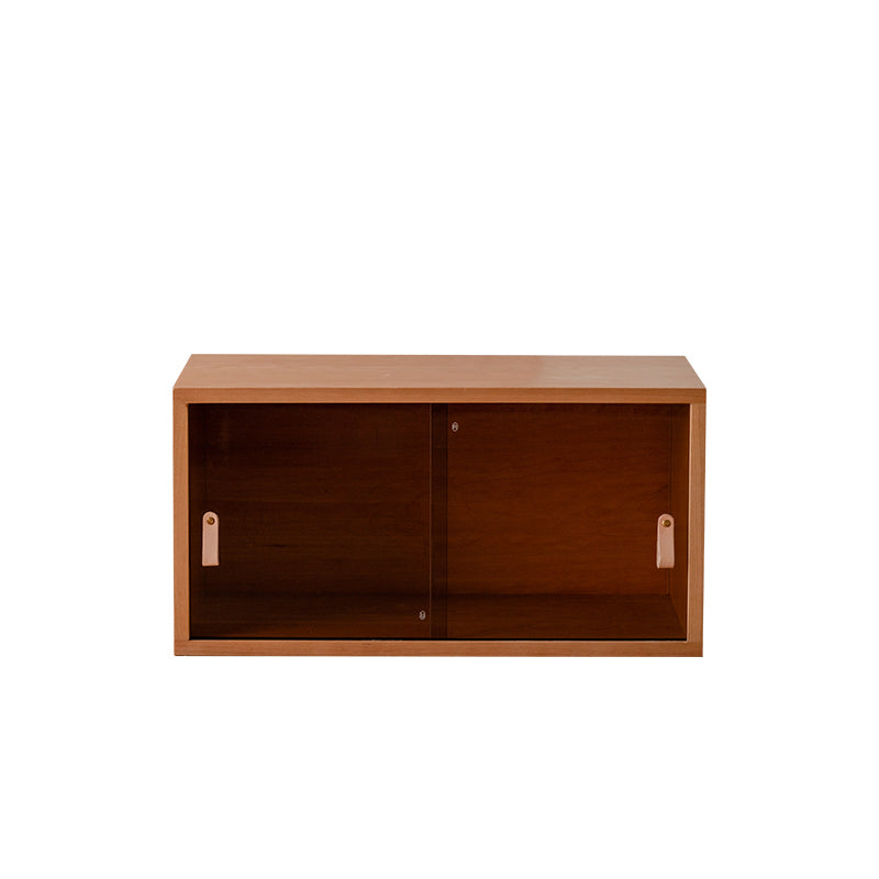 Japanese Cherry Wood Rectangular 1-Tier Side Table
