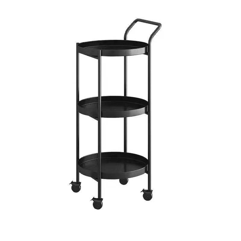 Scandinavian Metal Round 2/3-Tier Mobile Side Table