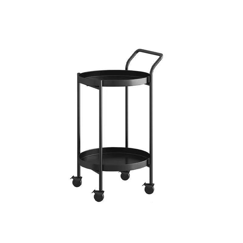Scandinavian Metal Round 2/3-Tier Mobile Side Table