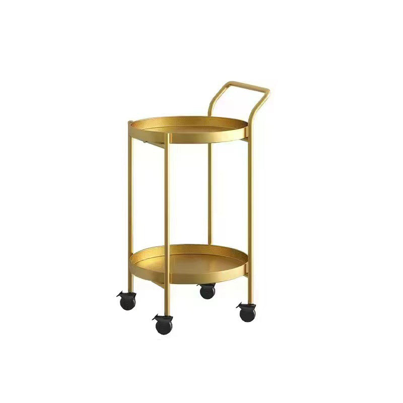 Scandinavian Metal Round 2/3-Tier Mobile Side Table