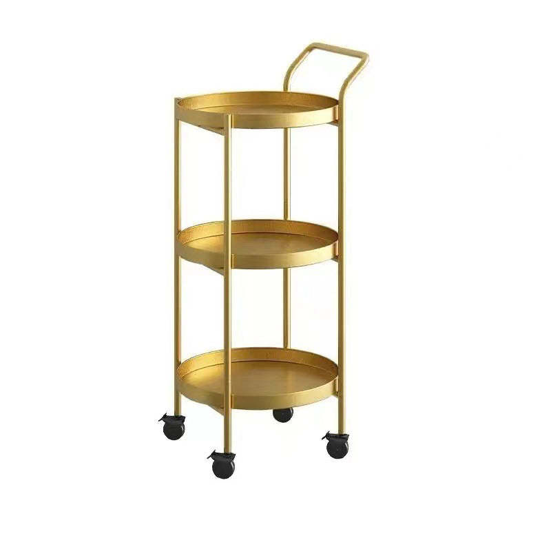 Scandinavian Metal Round 2/3-Tier Mobile Side Table