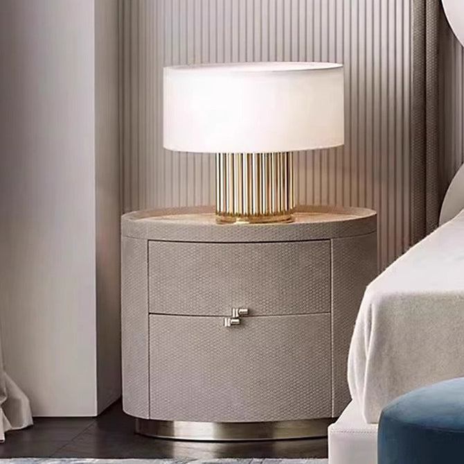Minimalist Sintered Stone 2-Drawer Nightstand