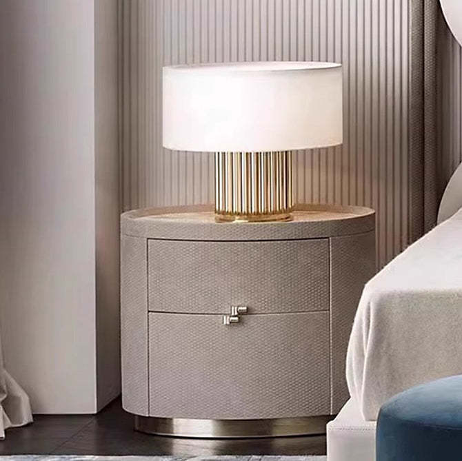 Minimalist Sintered Stone 2-Drawer Nightstand