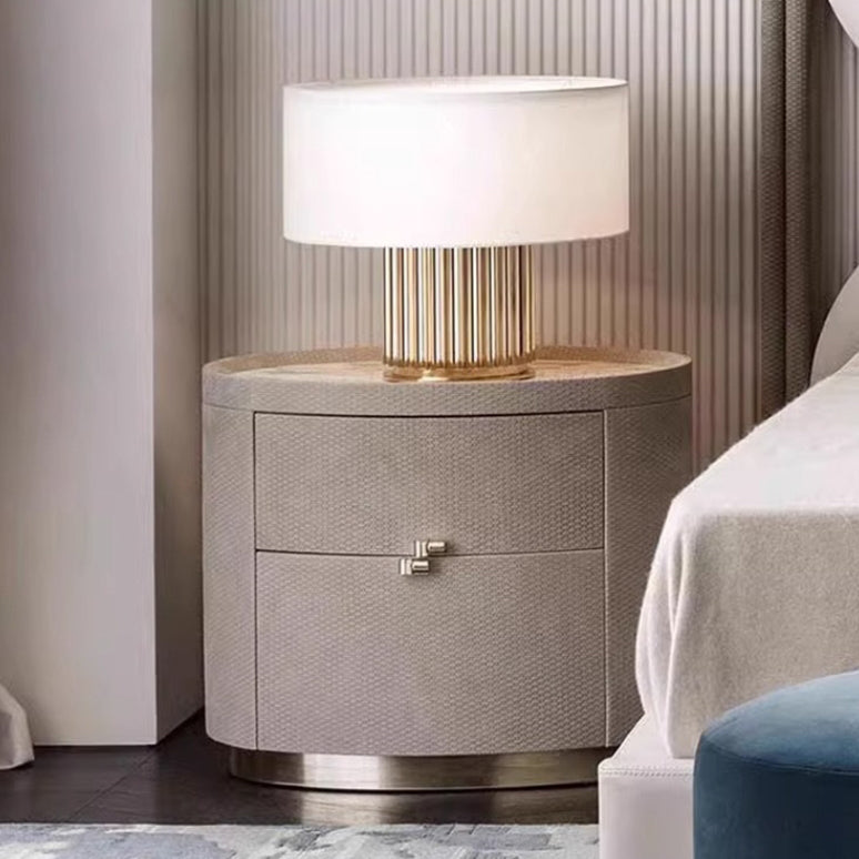 Minimalist Sintered Stone 2-Drawer Nightstand
