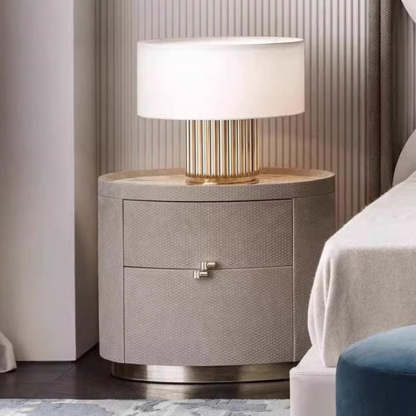 Minimalist Sintered Stone 2-Drawer Nightstand