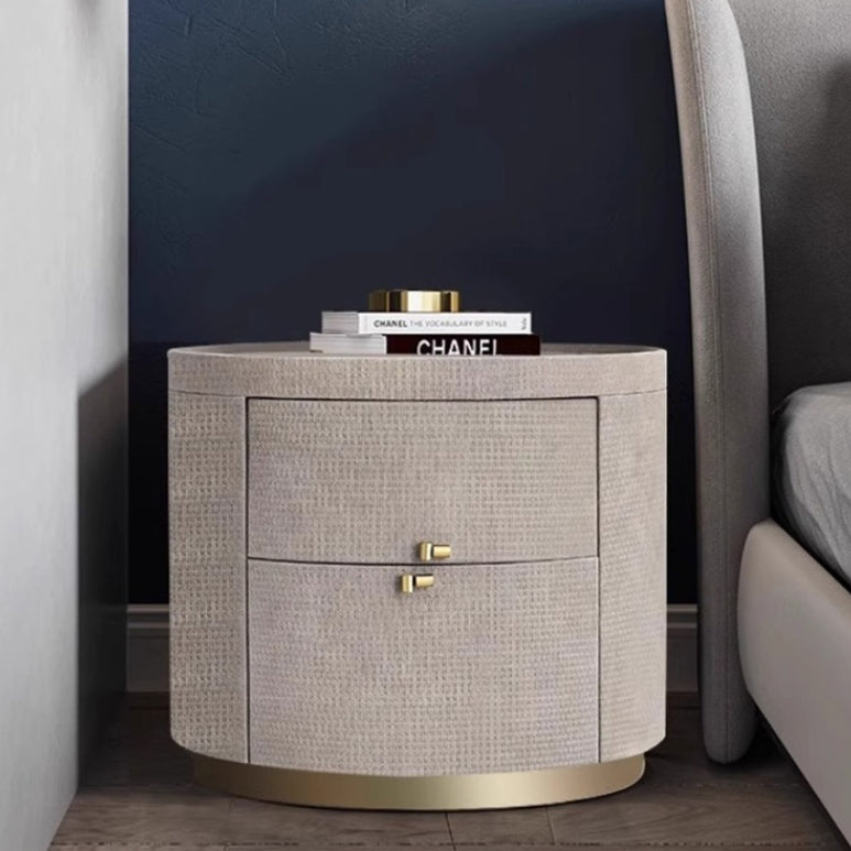 Minimalist Sintered Stone 2-Drawer Nightstand