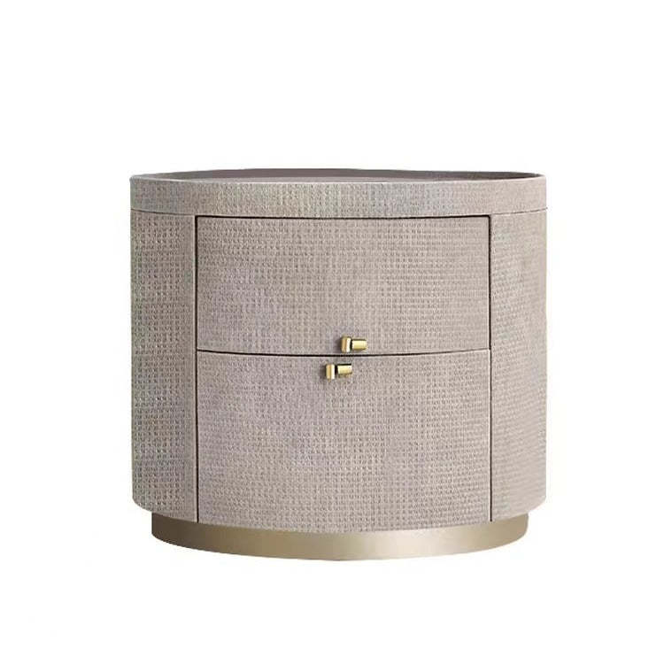 Minimalist Sintered Stone 2-Drawer Nightstand