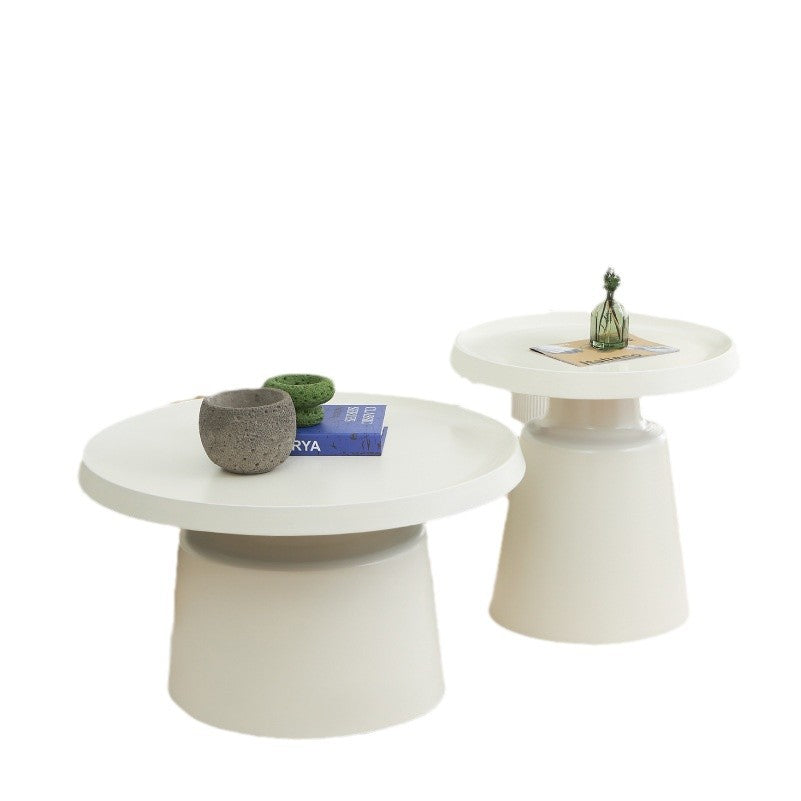 Minimalist Stainless Steel 1-Tier End Table