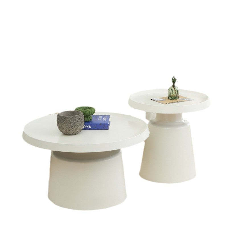 Minimalist Stainless Steel 1-Tier End Table