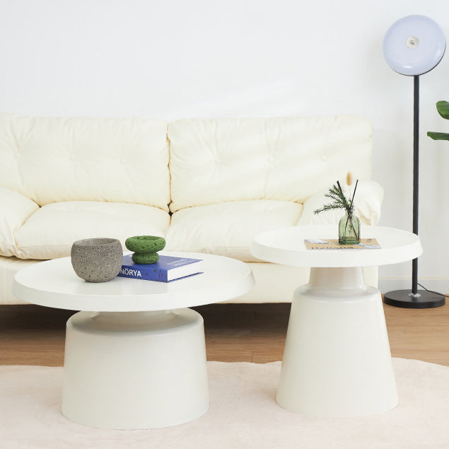 Minimalist Stainless Steel 1-Tier End Table
