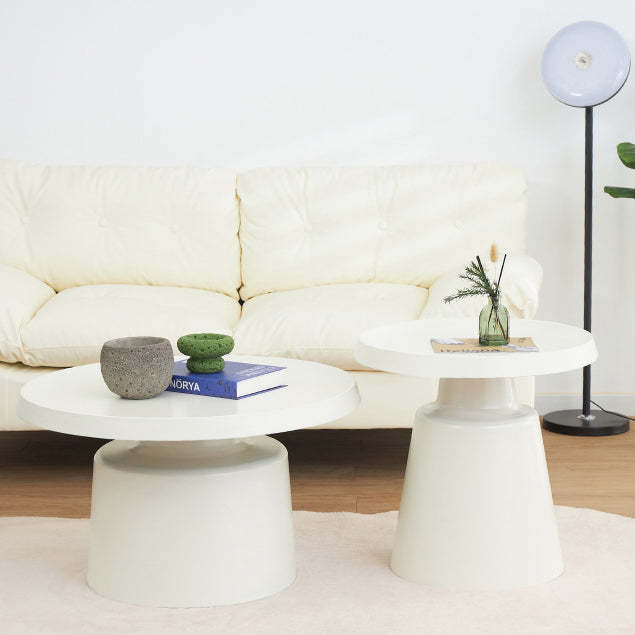 Minimalist Stainless Steel 1-Tier End Table