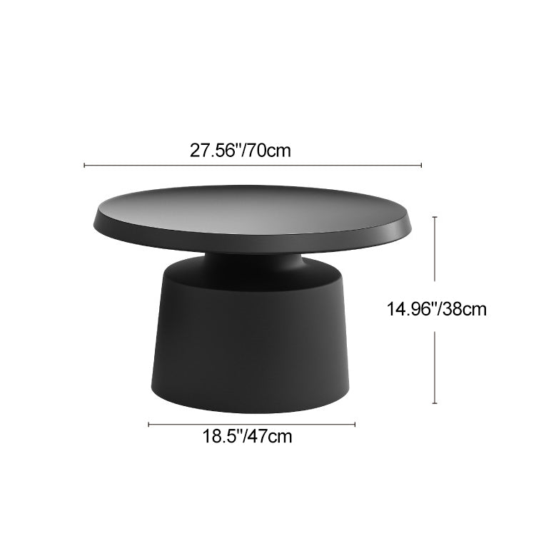 Minimalist Stainless Steel 1-Tier End Table