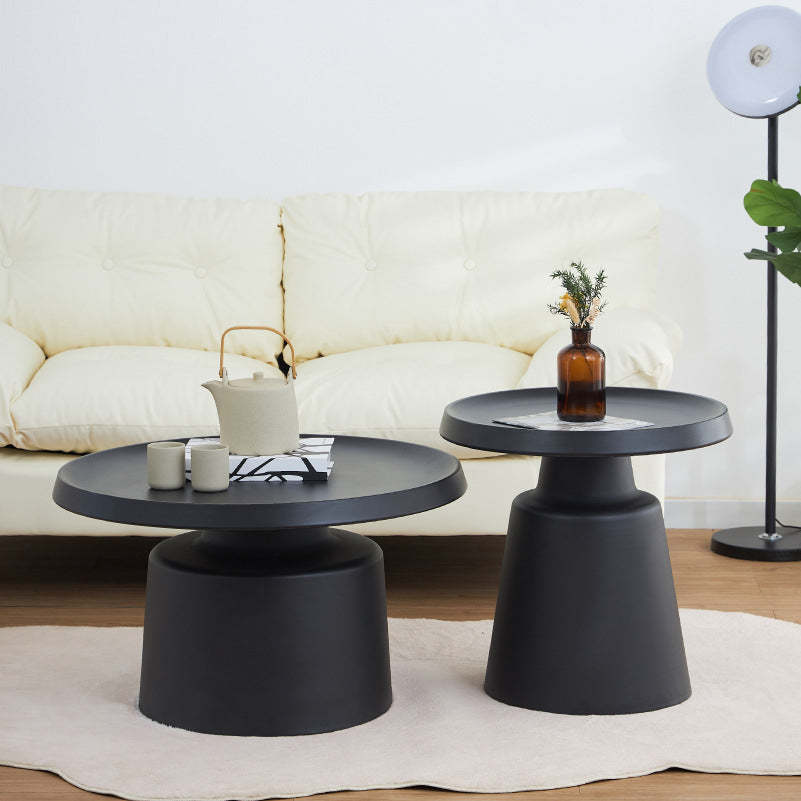 Minimalist Stainless Steel 1-Tier End Table