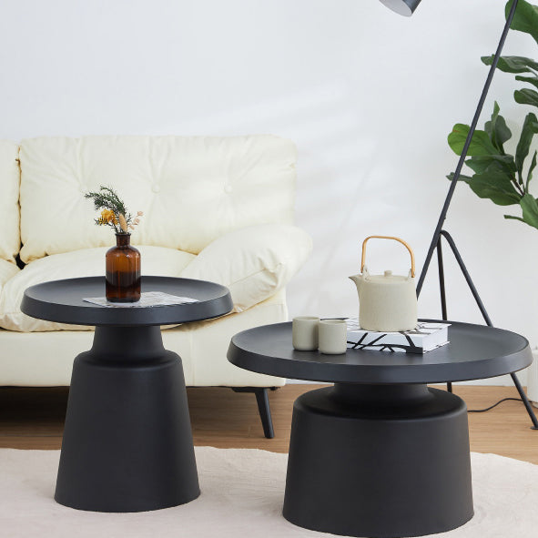 Minimalist Stainless Steel 1-Tier End Table