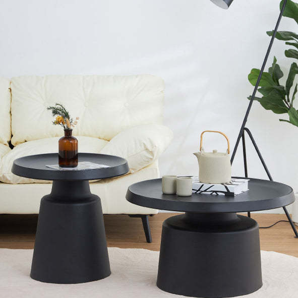 Minimalist Stainless Steel 1-Tier End Table