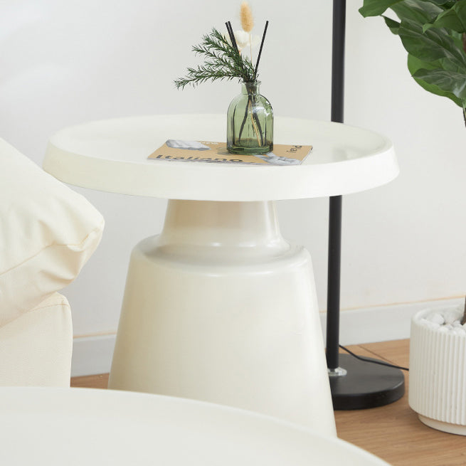 Minimalist Stainless Steel 1-Tier End Table