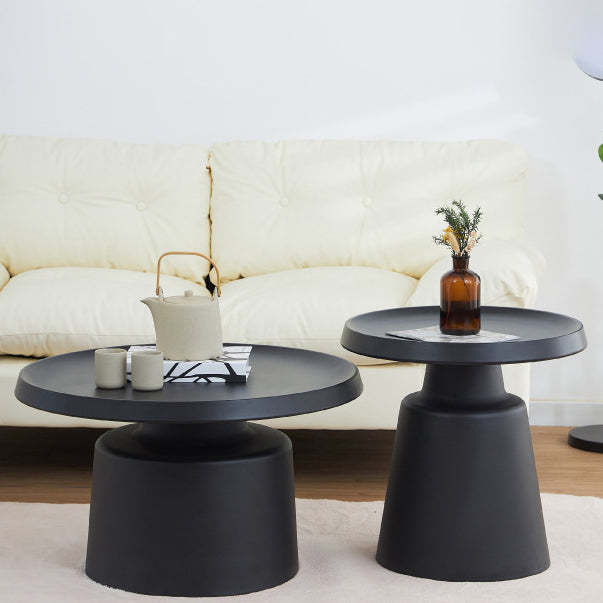Minimalist Stainless Steel 1-Tier End Table
