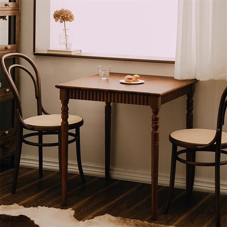Textured square wood coffee tables for living room