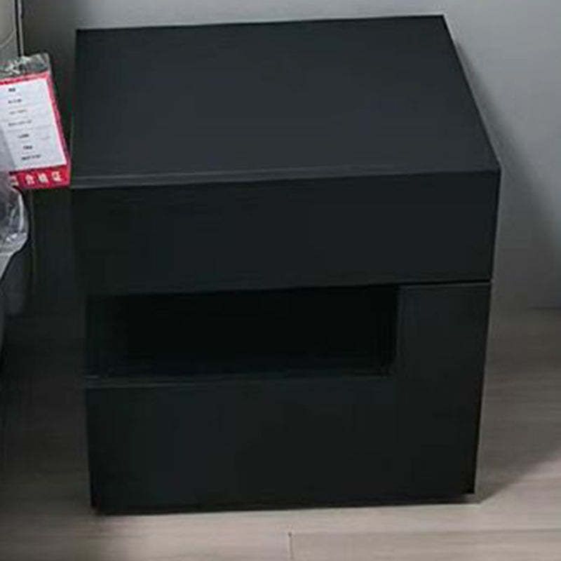Lighom geometric 2-drawer wood nightstands for hallway