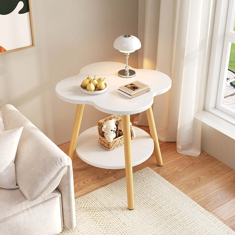 Creative end round wood end & side tables in metal wood