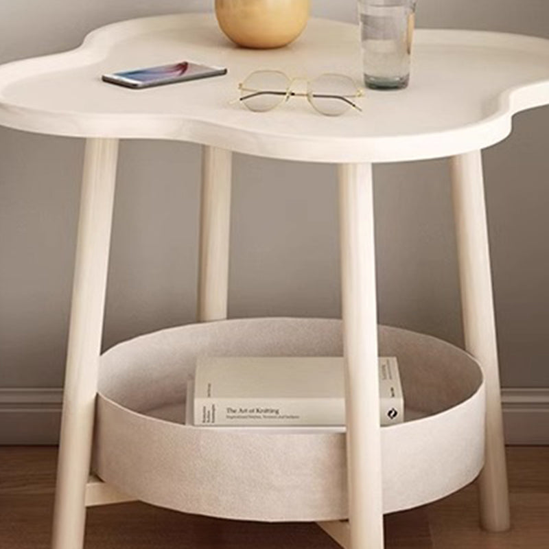Minimalist Iron Flower 2-Tier End Table