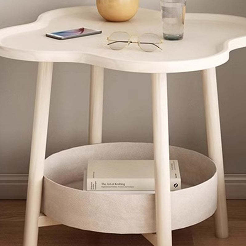 Minimalist Iron Flower 2-Tier End Table