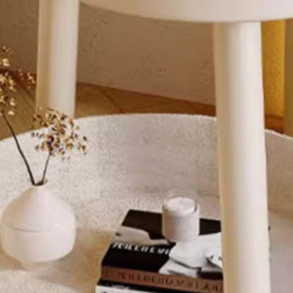 Minimalist Iron Flower 2-Tier End Table