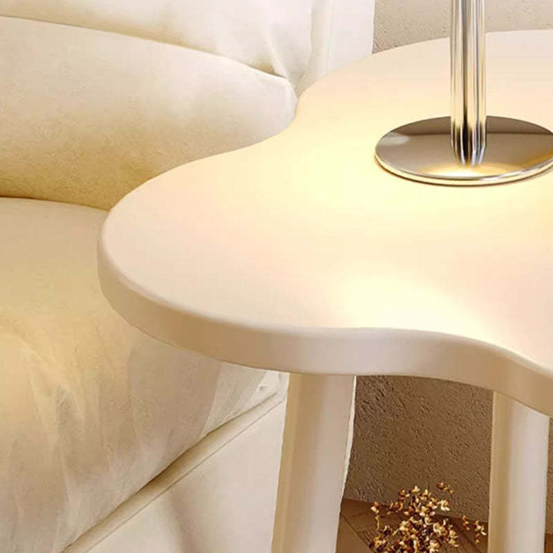 Minimalist Iron Flower 2-Tier End Table