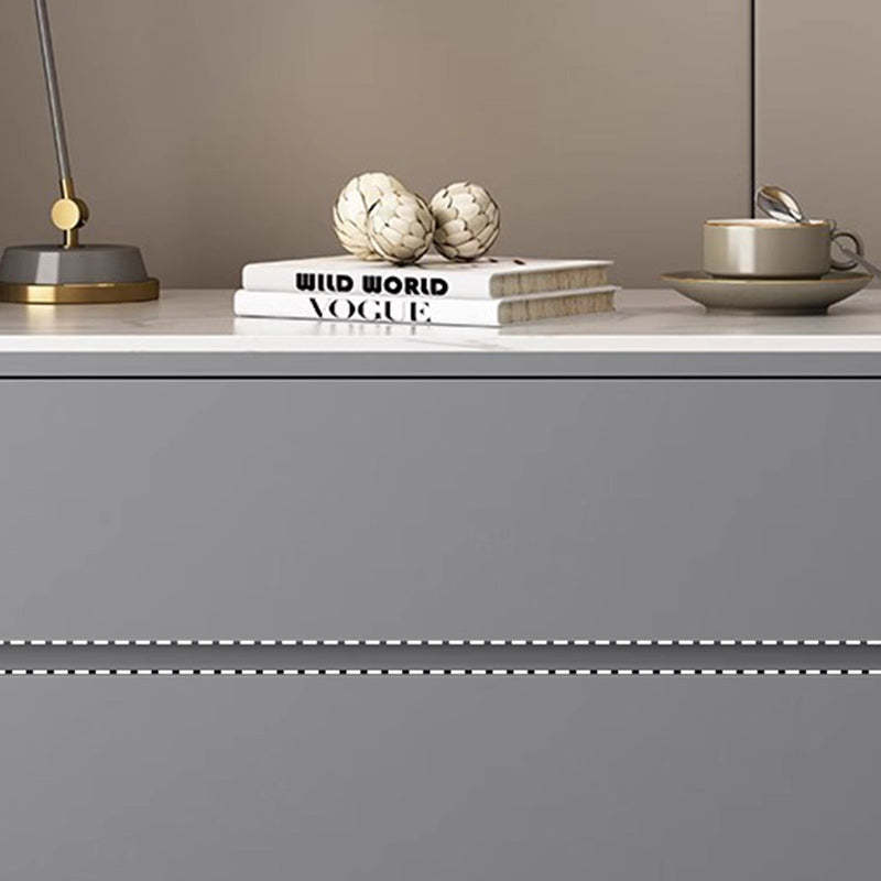 Minimalist Wood Sintered Stone Nightstand