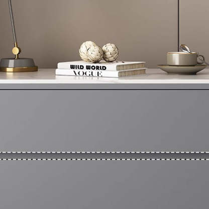 Minimalist Wood Sintered Stone Nightstand