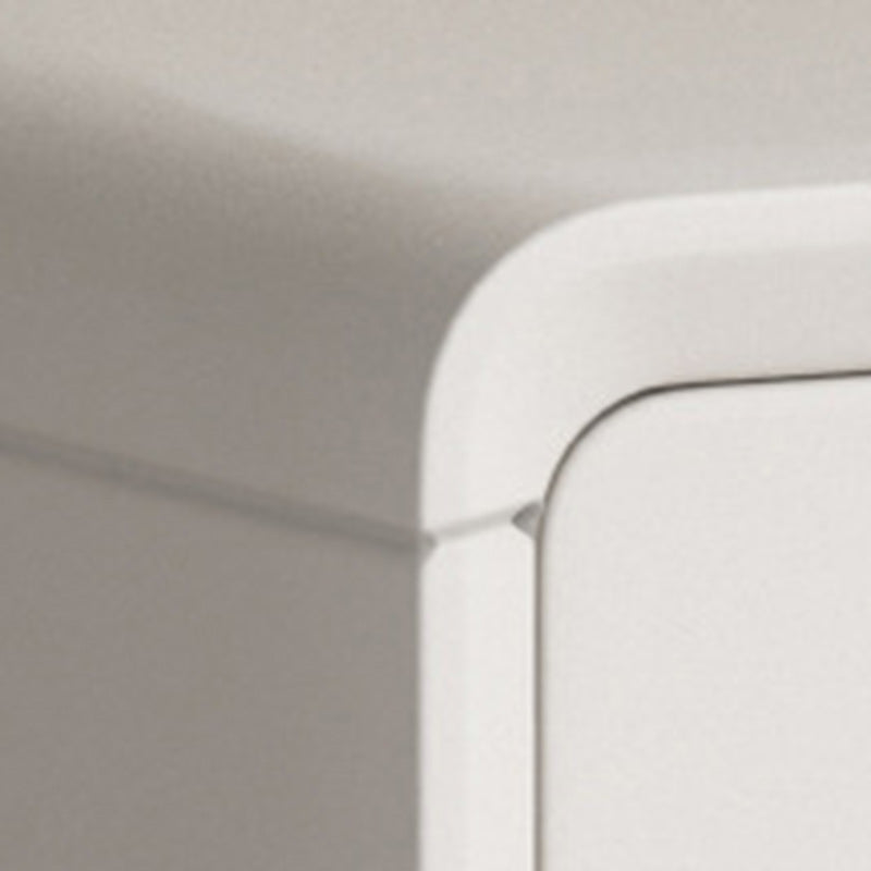 Minimalist Wood Rounded 2-Drawer Nightstand