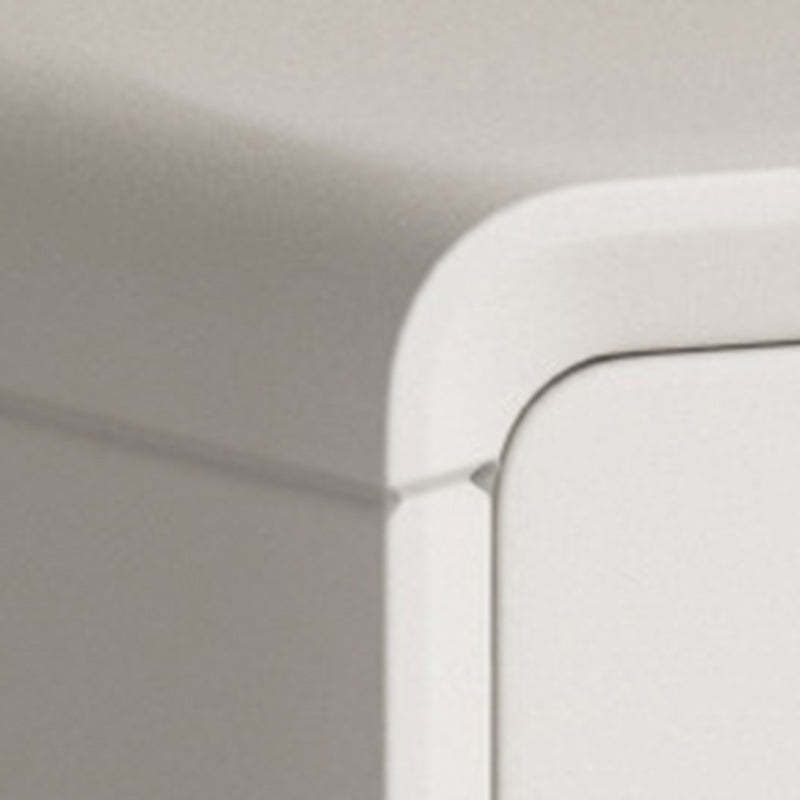 Minimalist Wood Rounded 2-Drawer Nightstand