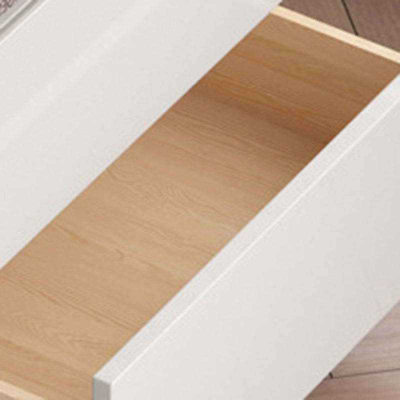 Minimalist Wood Rounded 2-Drawer Nightstand