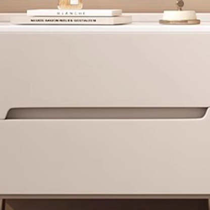 Modern Sintered Stone 2-Drawer Nightstand — Khaki