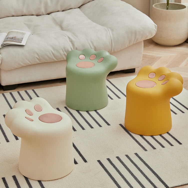 Nordic Cat Scratching Side Table Chair Set — Table / Matcha Green