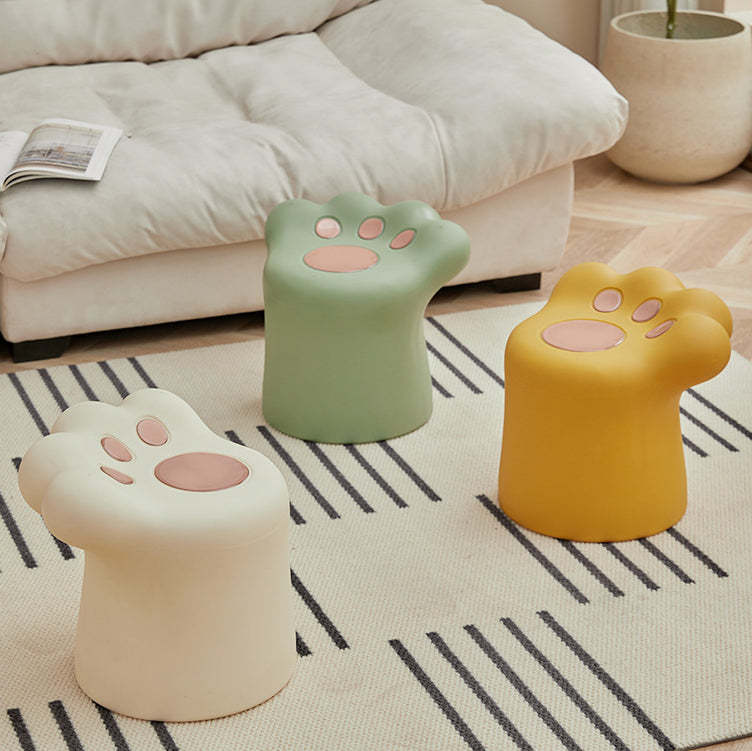 Nordic Cat Scratching Side Table Chair Set — Table / Matcha Green