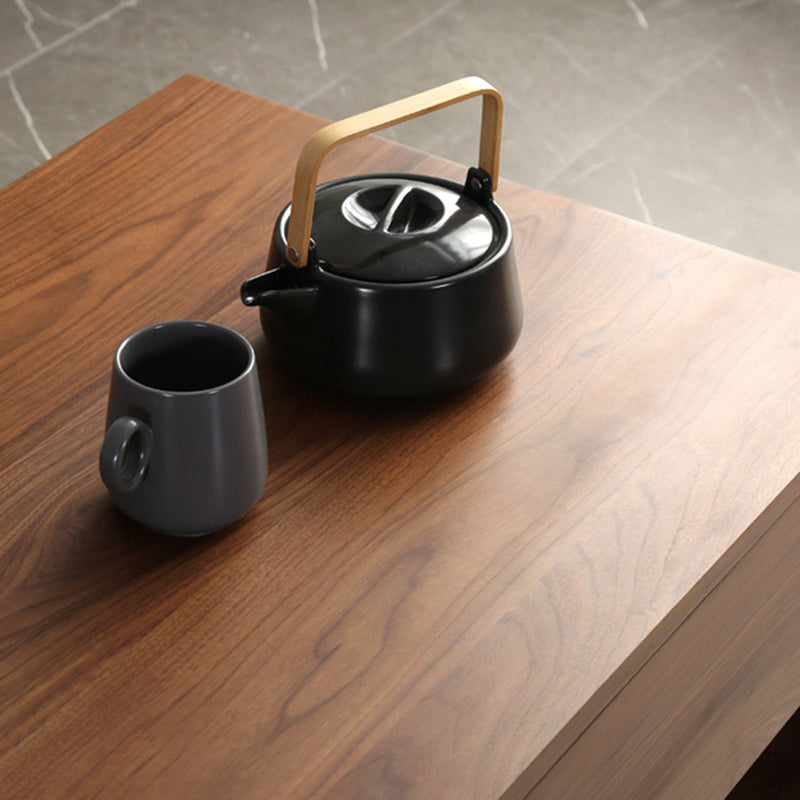 Minimalist Wood Coffee Table 4-Drawer