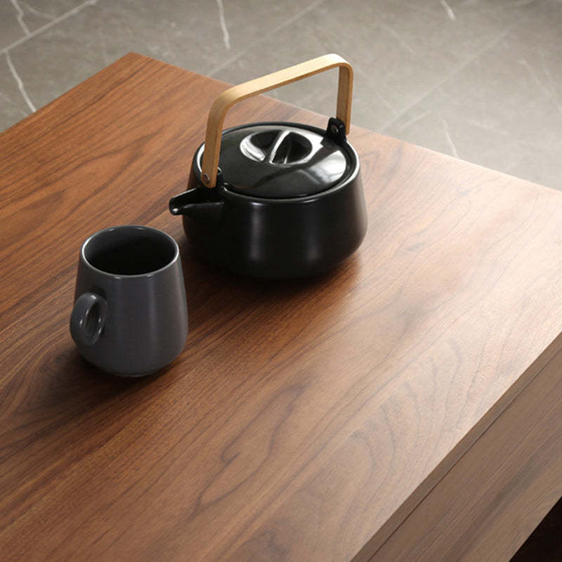 Minimalist Wood Coffee Table 4-Drawer
