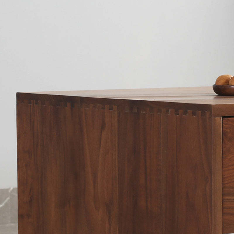 Minimalist Wood Coffee Table 4-Drawer