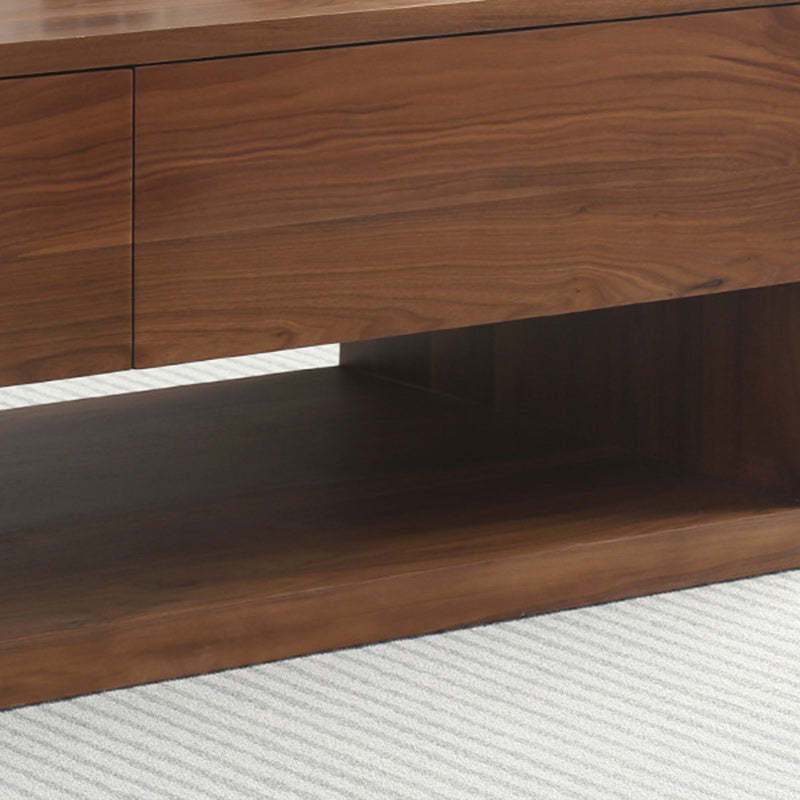 Minimalist Wood Coffee Table 4-Drawer