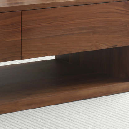 Minimalist Wood Coffee Table 4-Drawer