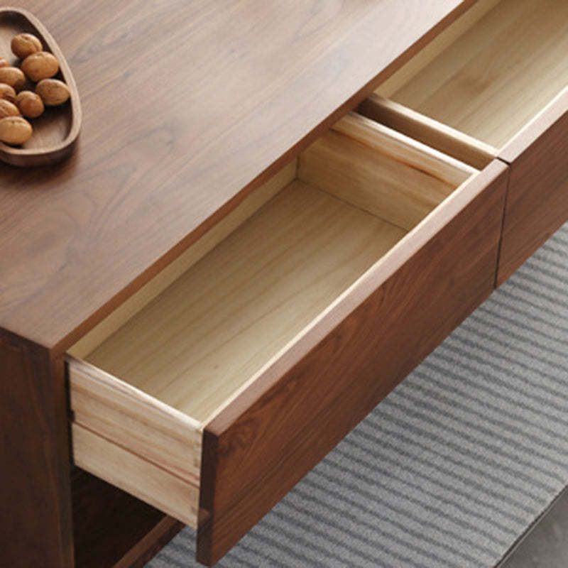 Minimalist Wood Coffee Table 4-Drawer