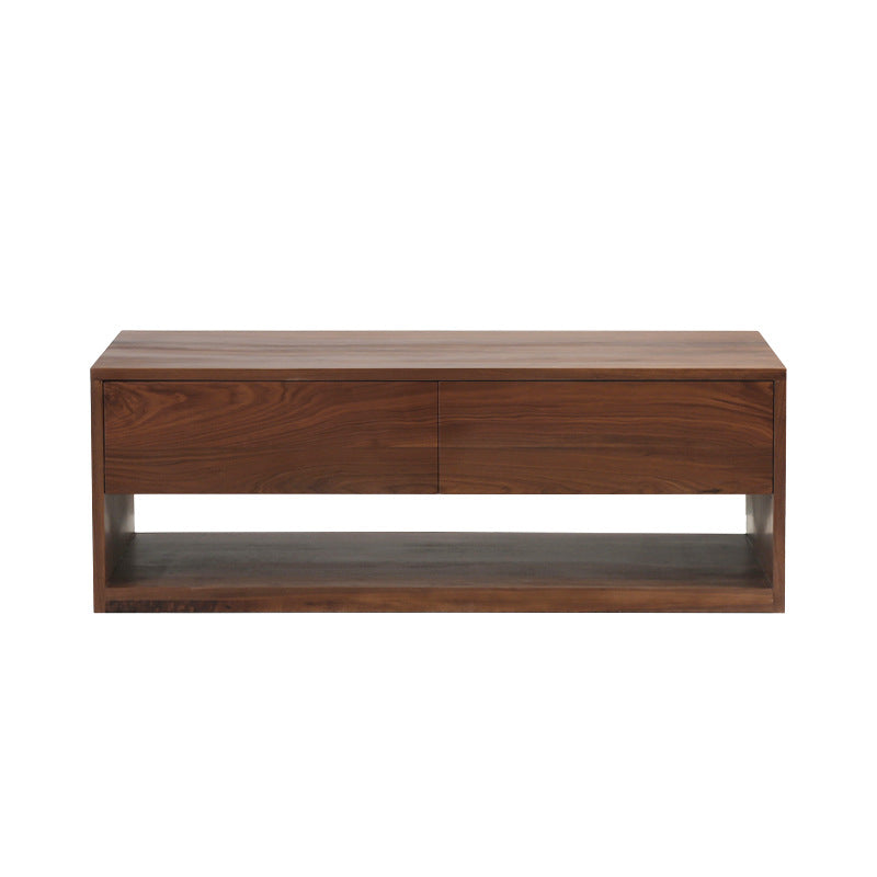Minimalist Wood Coffee Table 4-Drawer