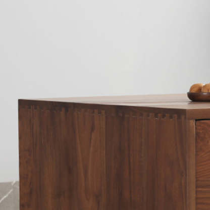 Minimalist Wood Coffee Table 4-Drawer